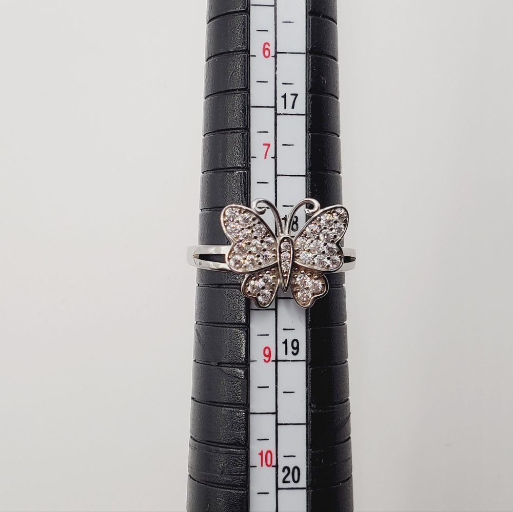 Butterfly Ring 925 Sterling Silver Ring - Picture 6 of 8